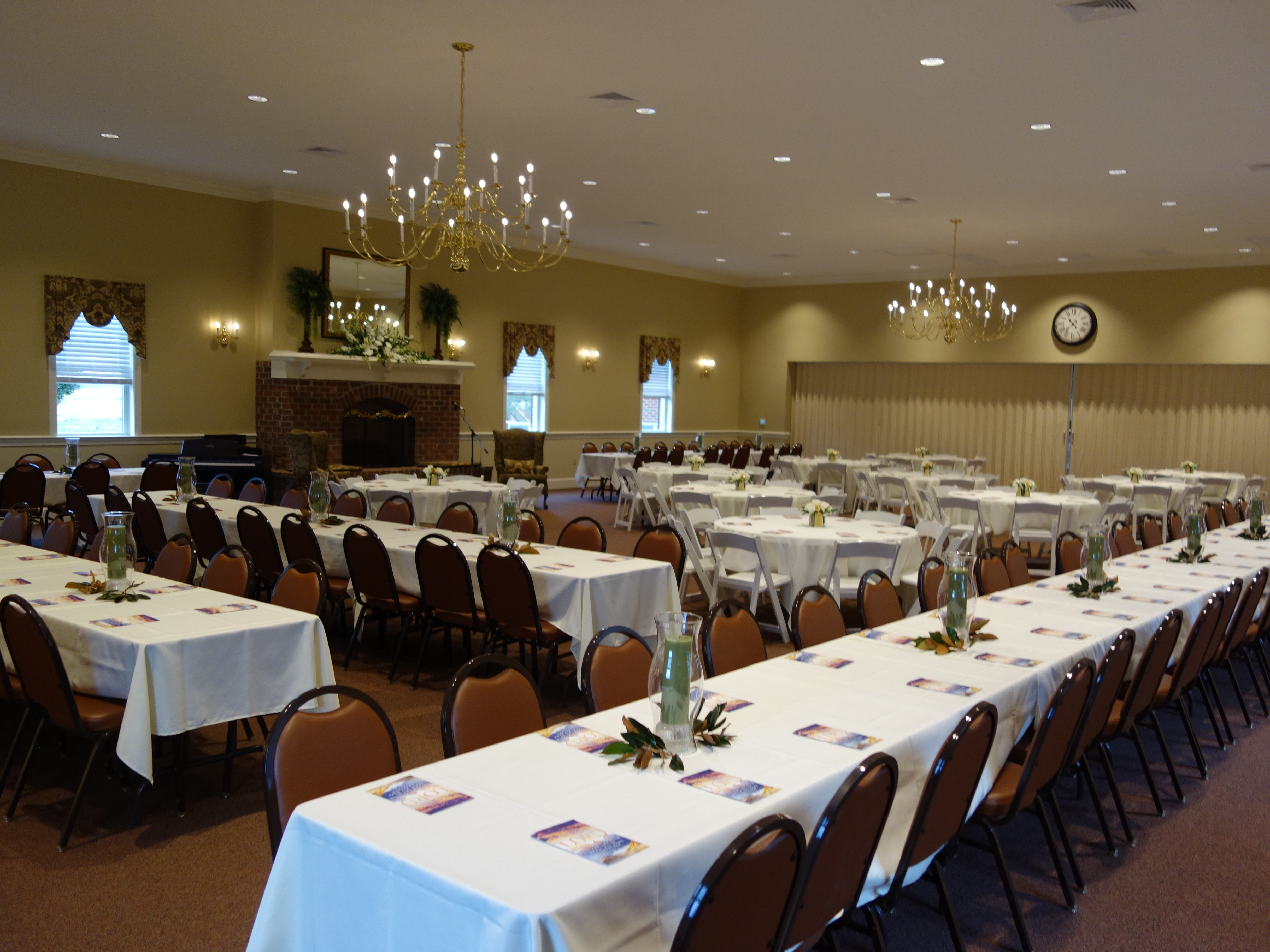 finished fellowship hall interior